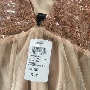 ROSE GOLD SEQUIN dress